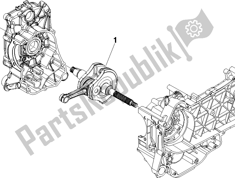 Toutes les pièces pour le Vilebrequin du Vespa S 150 4T 2V IE E3 College 2009