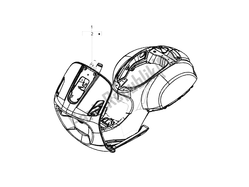 Todas las partes para Marco / Carrocería de Vespa LXV 50 4T 25 KMH 2012