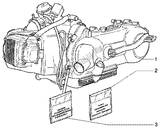 Toutes les pièces pour le Moteur du Vespa ET4 150 Leader 2000