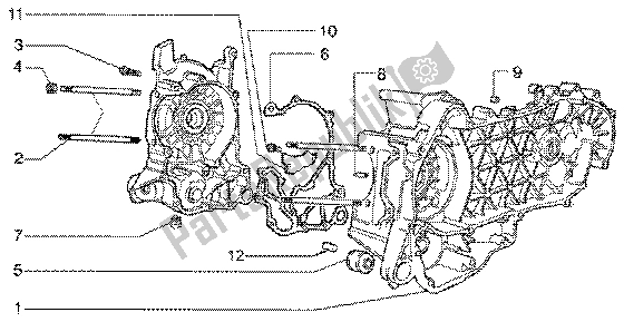 Tutte le parti per il Carter del Vespa ET4 125 Leader 2000