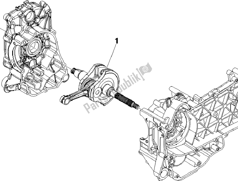 Todas las partes para Cigüeñal de Vespa S 125 4T Vietnam 2009