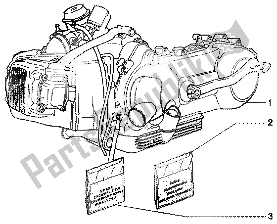 Toutes les pièces pour le Moteur du Vespa ET4 125 Leader 2000