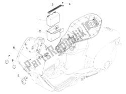 interruttori del telecomando - batteria - avvisatore acustico