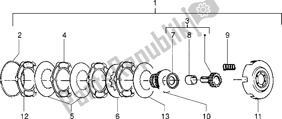 Wszystkie części do Sprz? G? O Vespa PX 125 E 1992