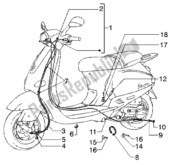 Tutte le parti per il Trasmissioni del Vespa ET4 150 Leader 2000