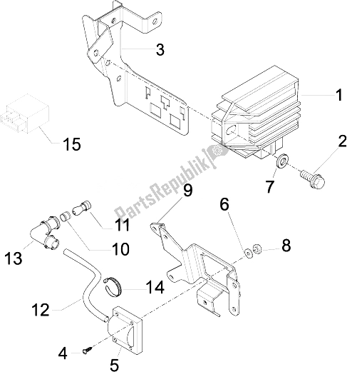 Toutes les pièces pour le Régulateurs De Tension - Unités De Commande électronique (ecu) - H. T. Bobine du Vespa LXV 125 4T IE E3 2010