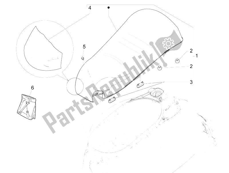 Todas las partes para Silla De Montar / Asientos de Vespa GTS 300 IE Super 2008