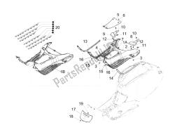 Central cover - Footrests