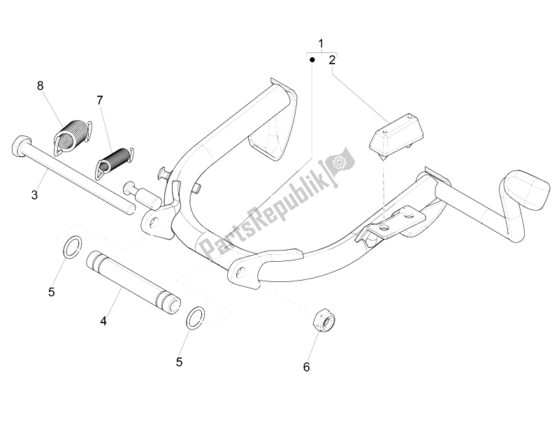 All parts for the Stand/s of the Vespa 946 125 2014