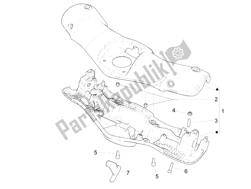 Todas las partes para Coberturas De Manillar de Vespa 946 150 4T 3V ABS Armani USA 2015