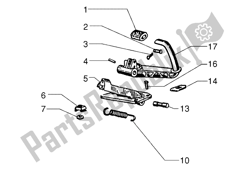 All parts for the Control Pedals - Levers of the Vespa Vespa PX 150 EU Asia 2011