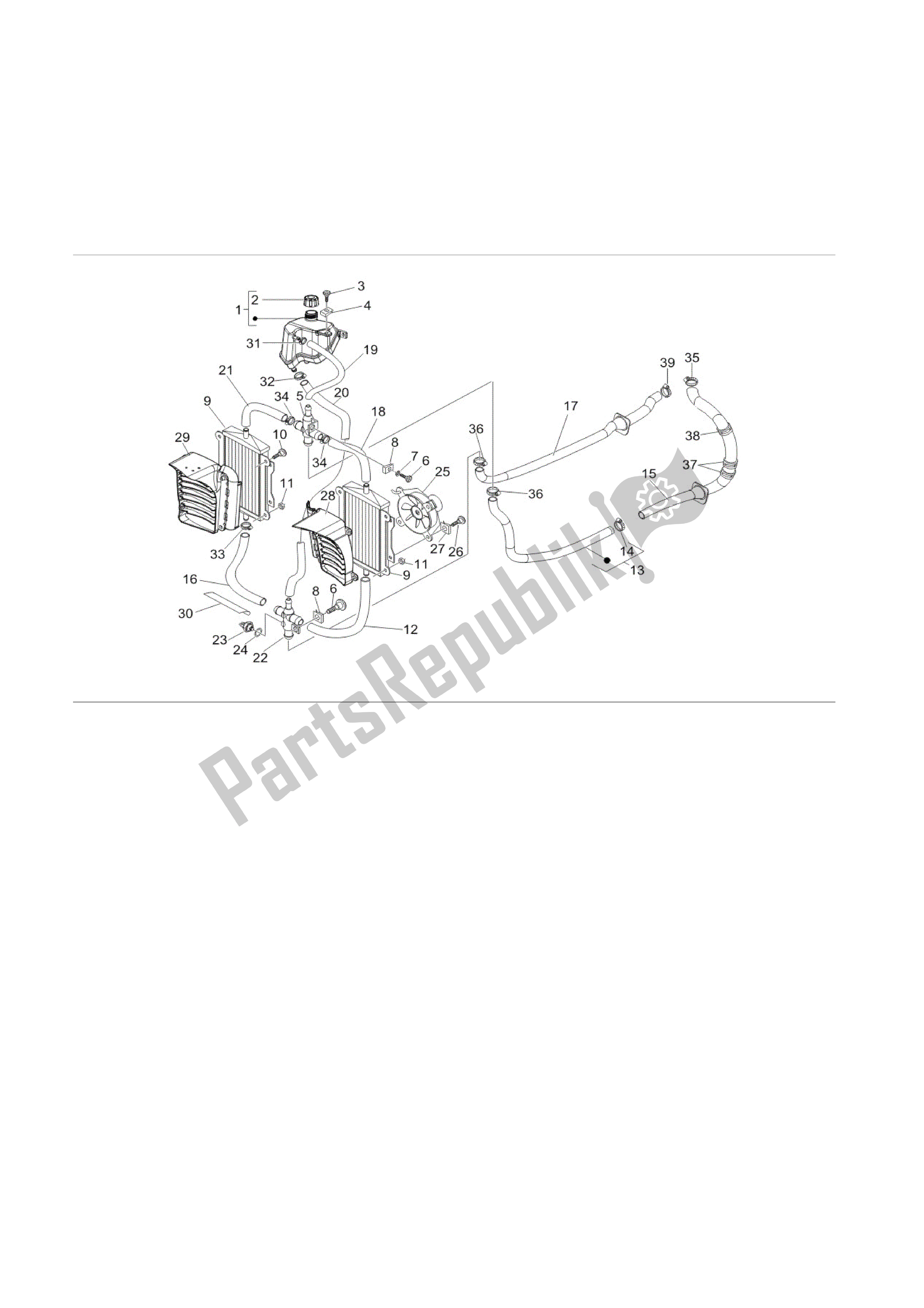 Toutes les pièces pour le Instalación De Refrigeracion du Vespa Granturismo 200 2005 - 2007