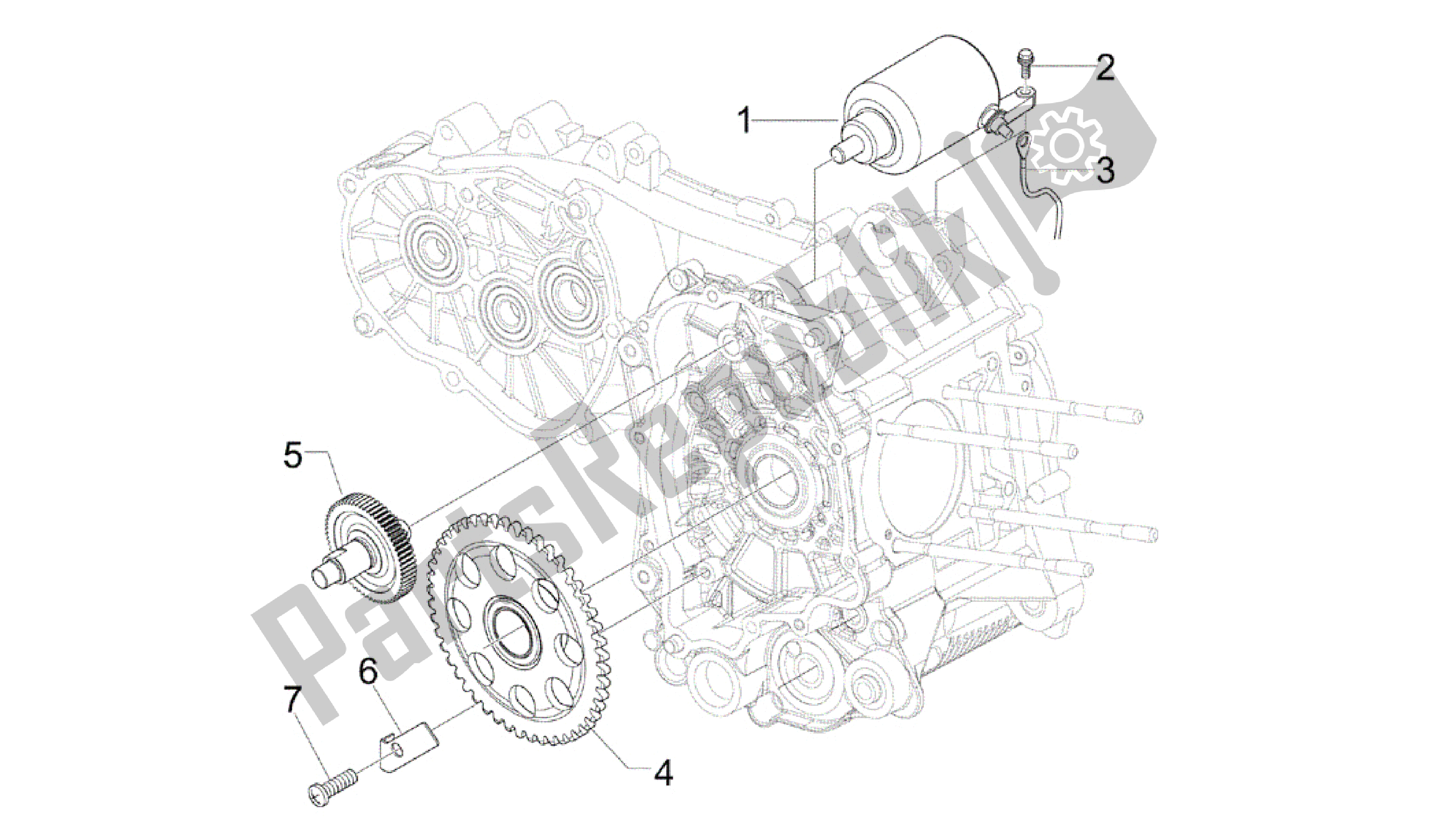 All parts for the Arranque - Arranque Electrico of the Vespa GTS 300 2011 - 2012