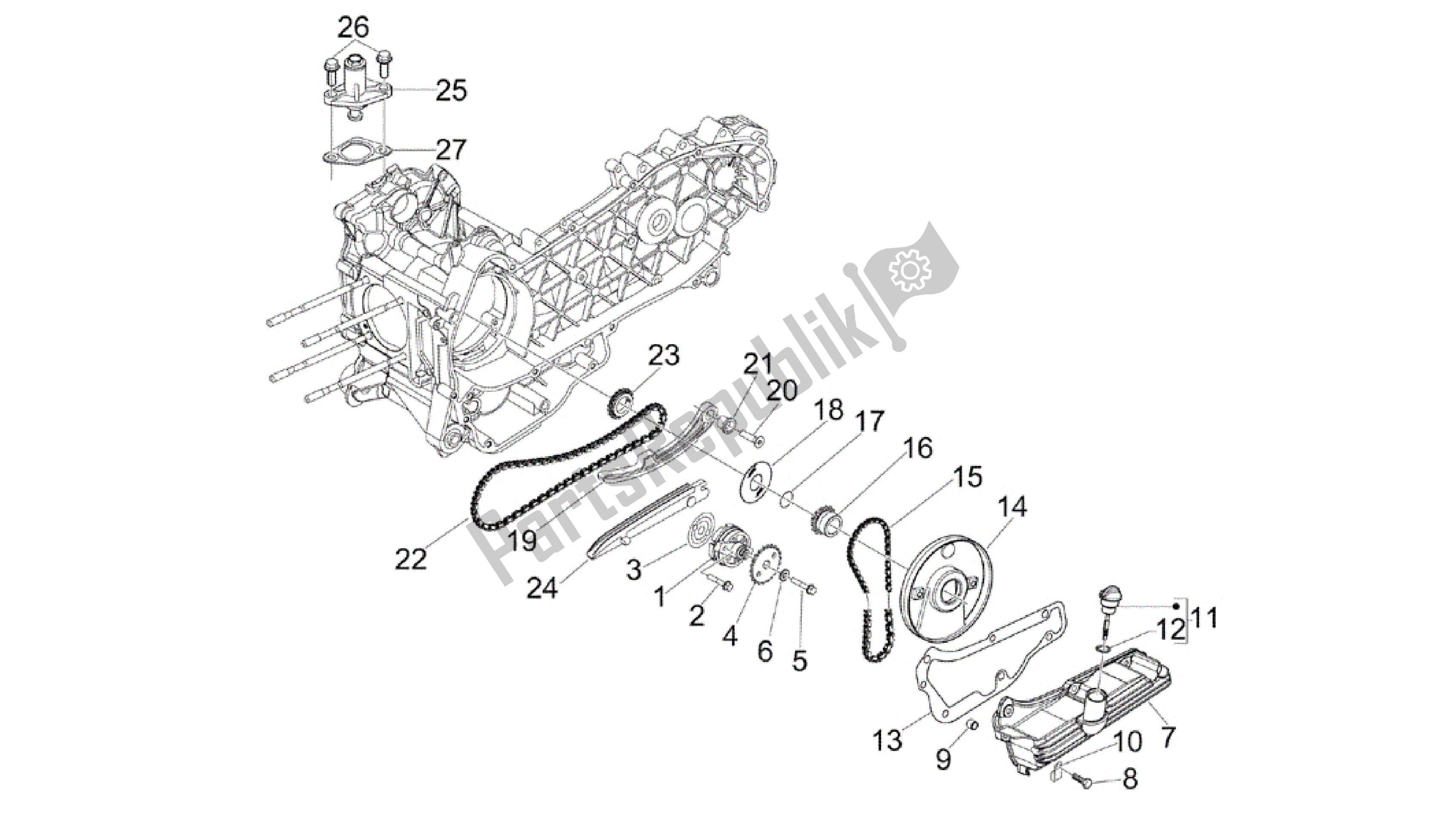 Toutes les pièces pour le Bomba De Aceite du Vespa GTS 300 2008 - 2014