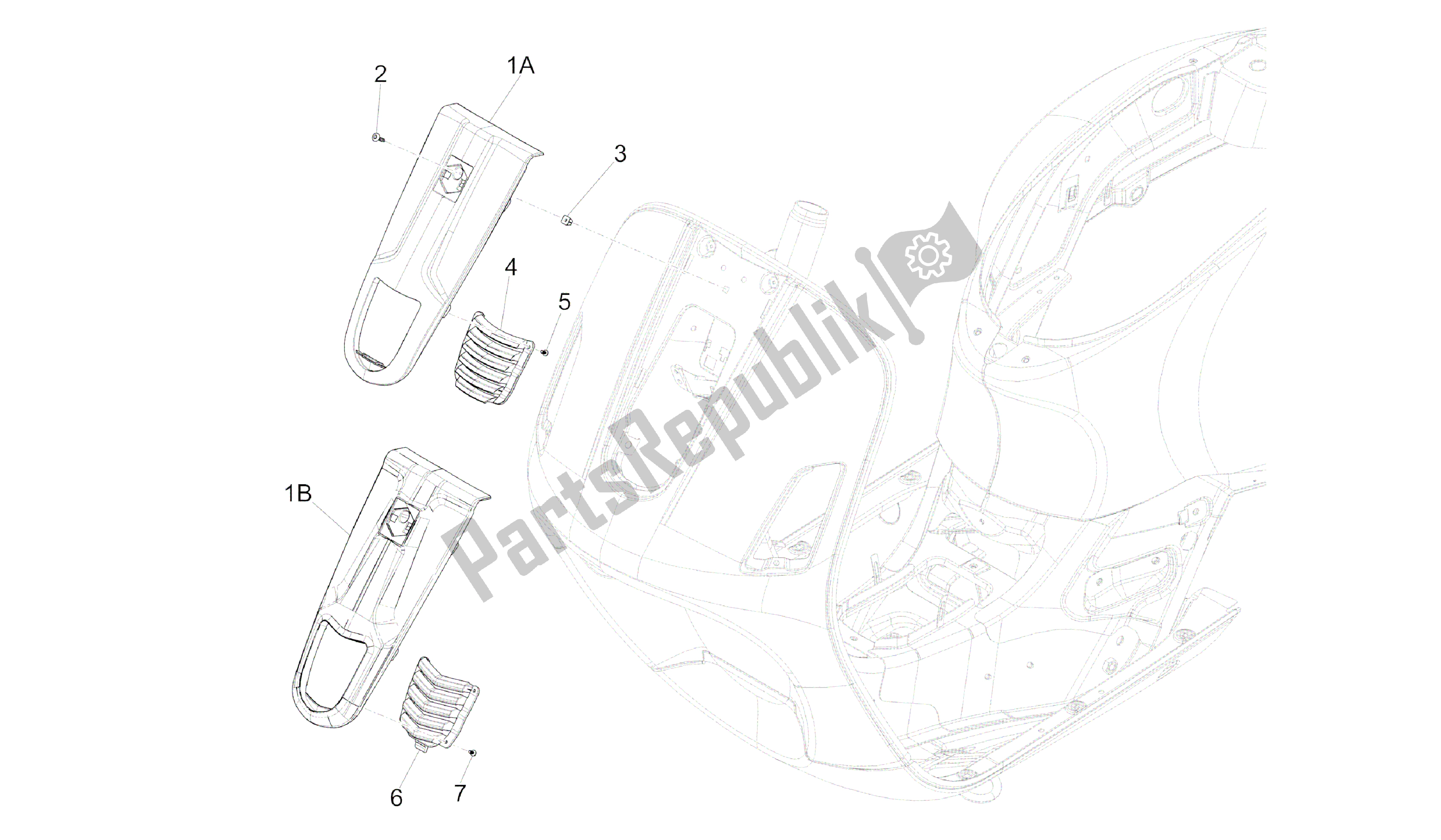 Toutes les pièces pour le Escudo Delantero du Vespa GTS 300 2008 - 2014