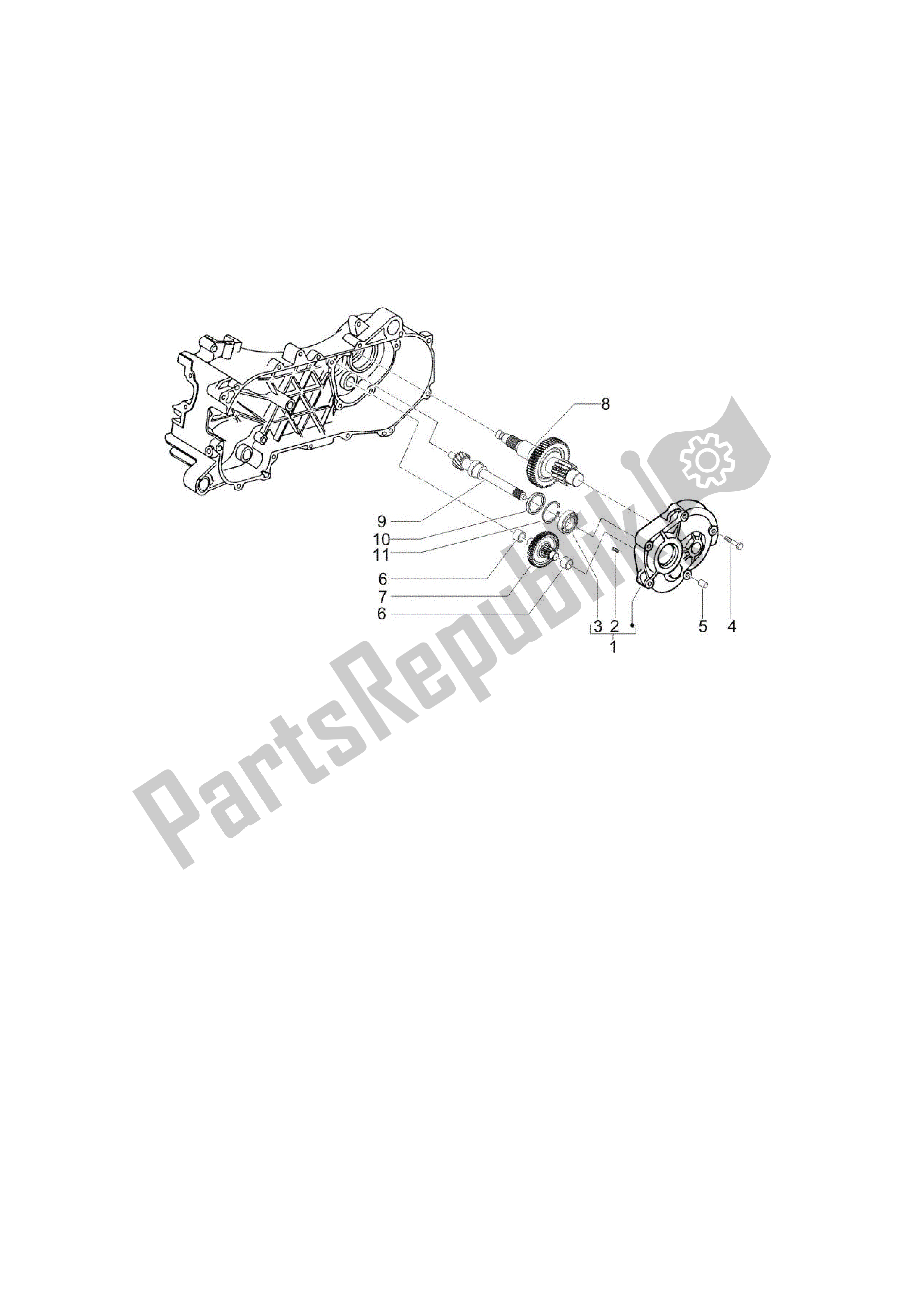 Tutte le parti per il Grupo Reductor del Vespa Sprint 50 2014