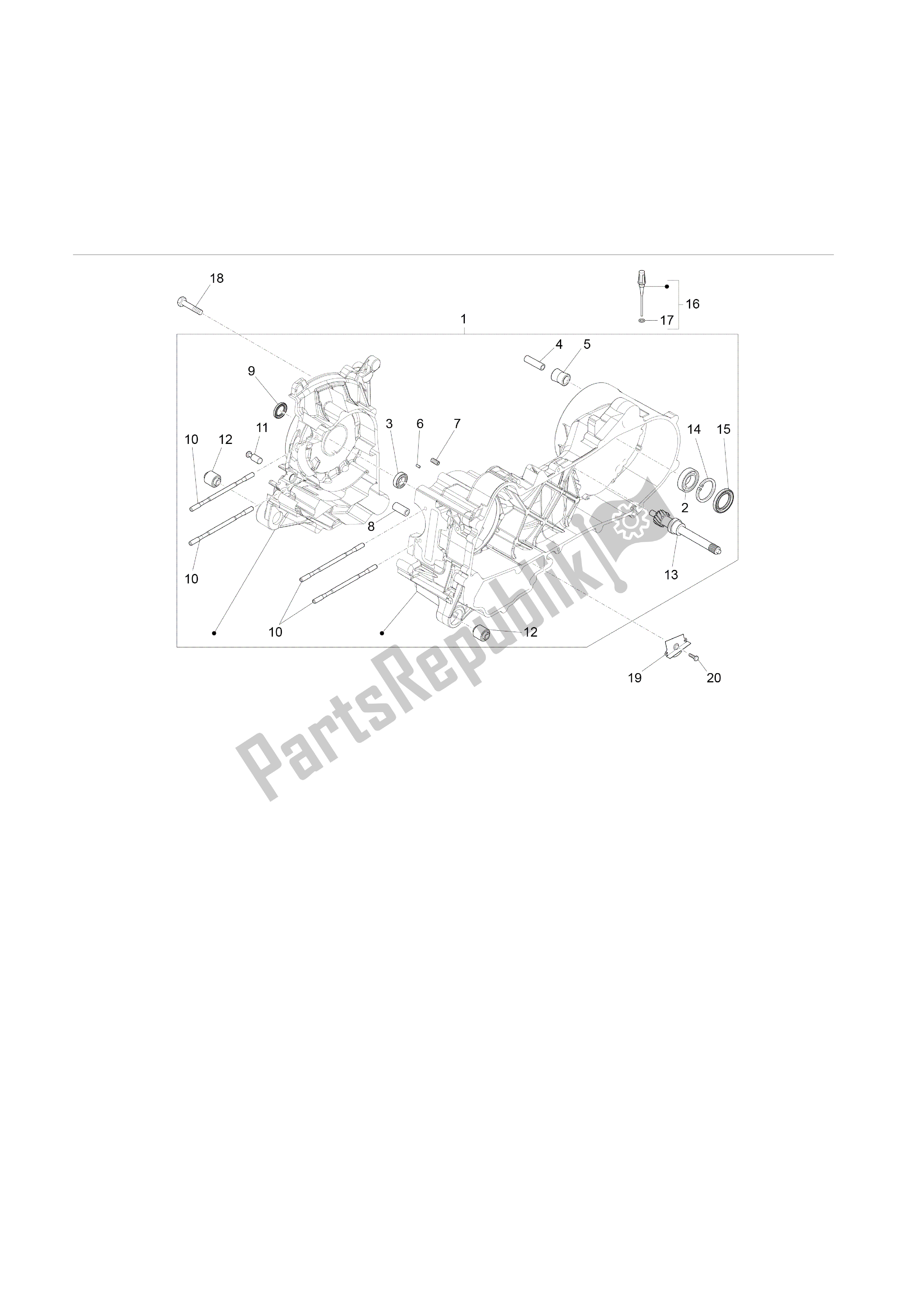 Toutes les pièces pour le Charretier du Vespa Sprint 50 2014