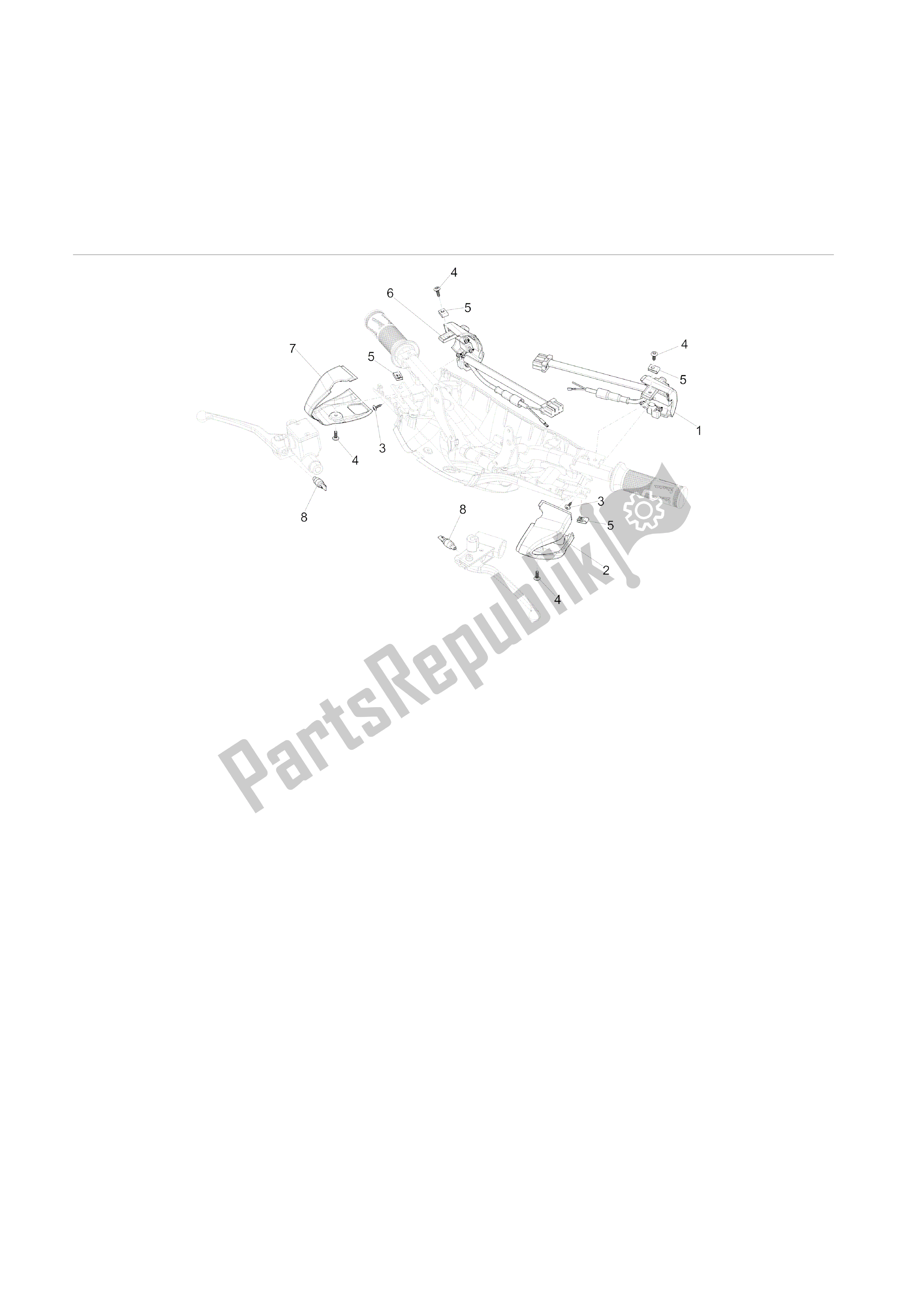 Toutes les pièces pour le Conmutadores - Conmutadores - Pulsadores - Interruptores du Vespa Sprint 50 2014
