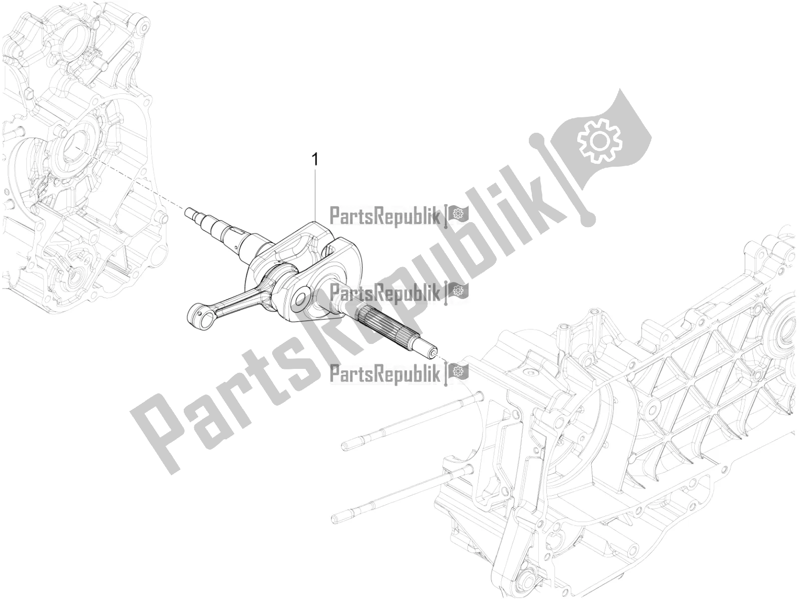 Toutes les pièces pour le Vilebrequin du Vespa 946 125 4 STR / Red 2017