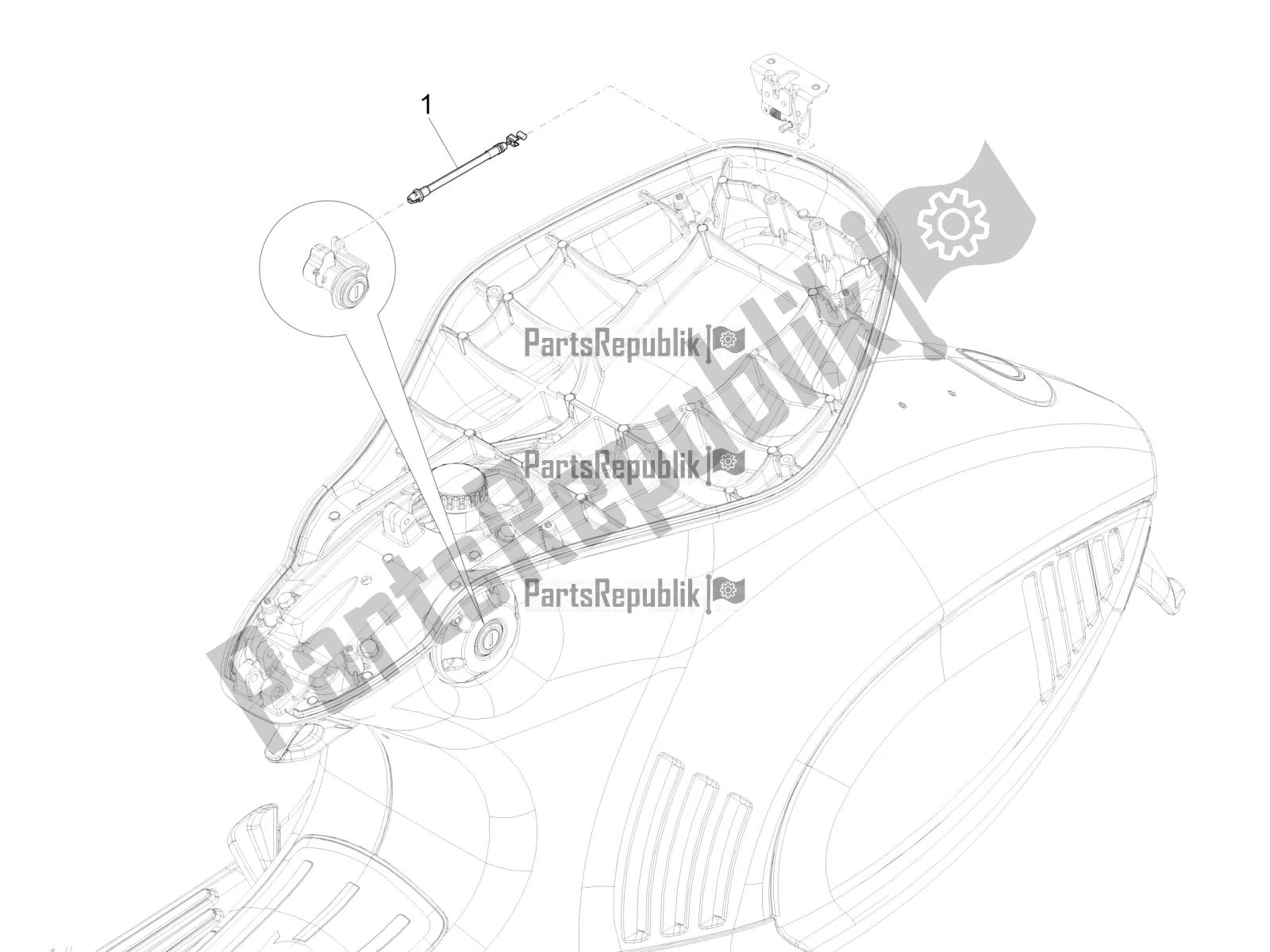 Toutes les pièces pour le Transmissions du Vespa 946 125 4 STR / Red 2018