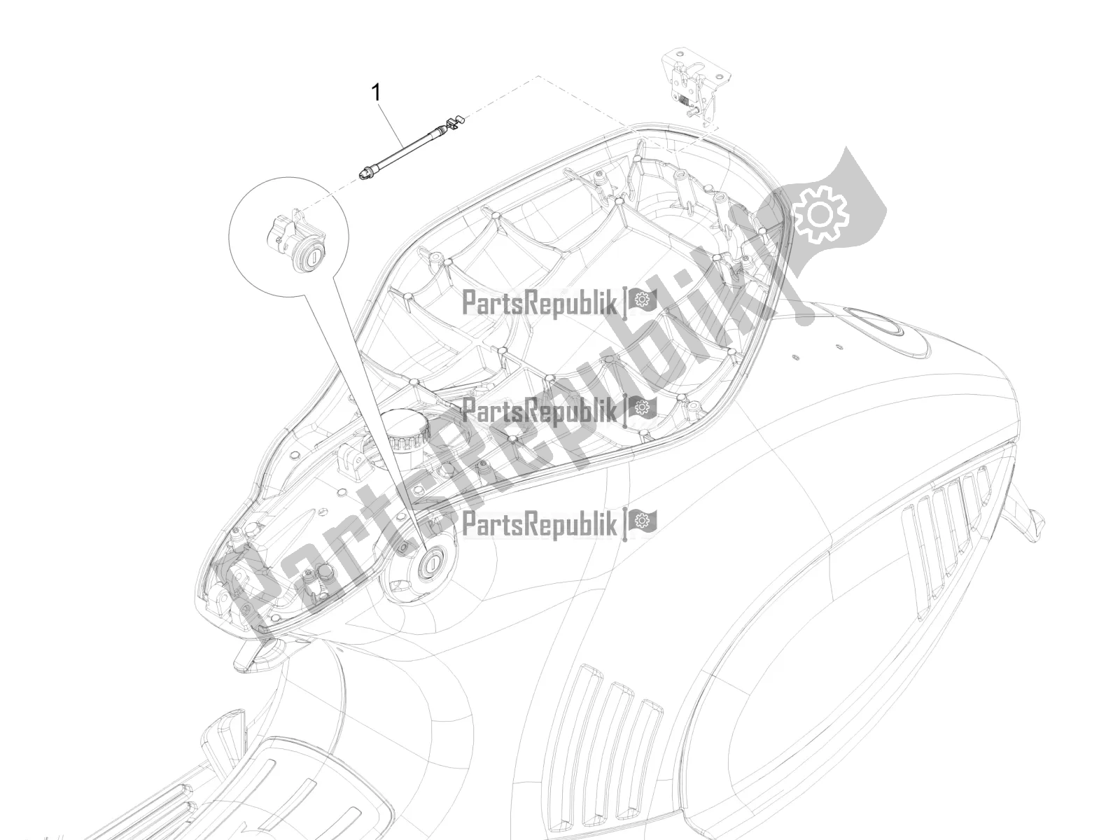 Toutes les pièces pour le Transmissions du Vespa 946 125 4 STR / Red 2022