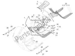 Central cover - Footrests