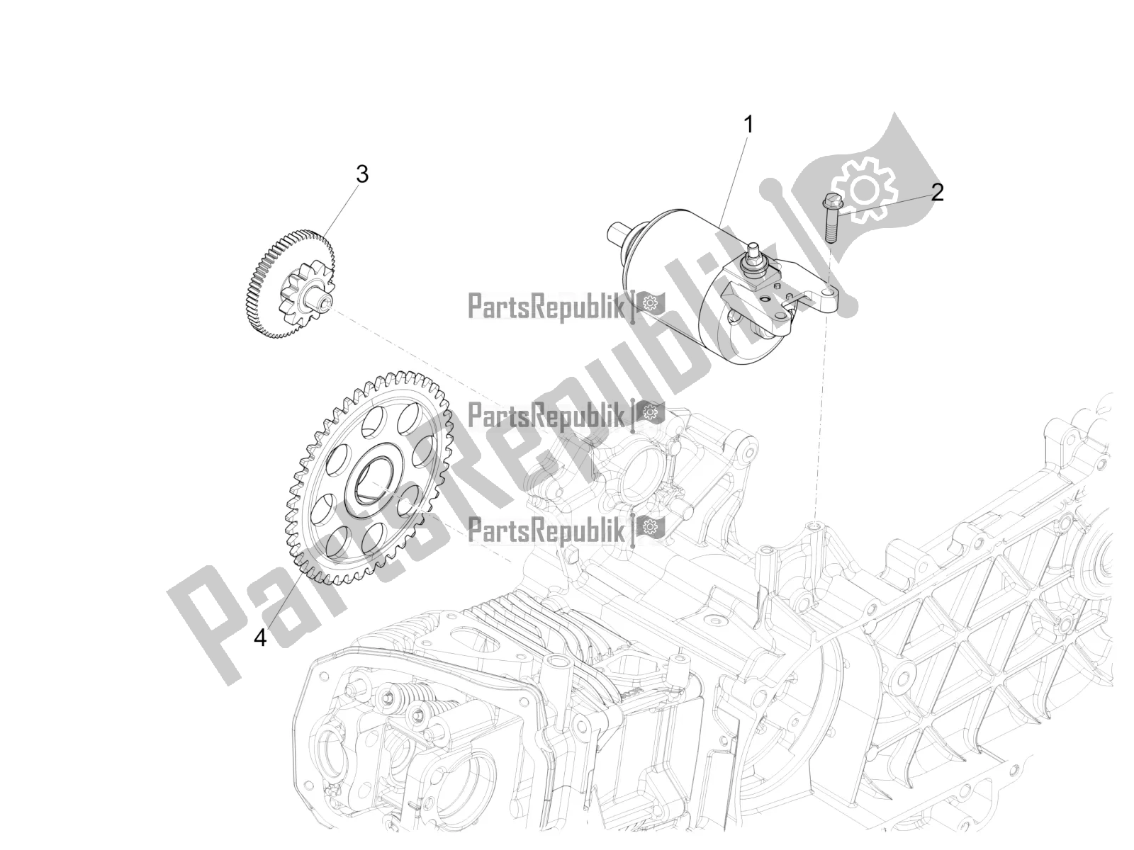 Tutte le parti per il Stater - Avviamento Elettrico del Vespa 946 125 4T 3V ABS 2016