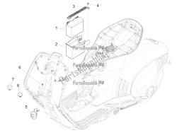 interruttori del telecomando - batteria - avvisatore acustico