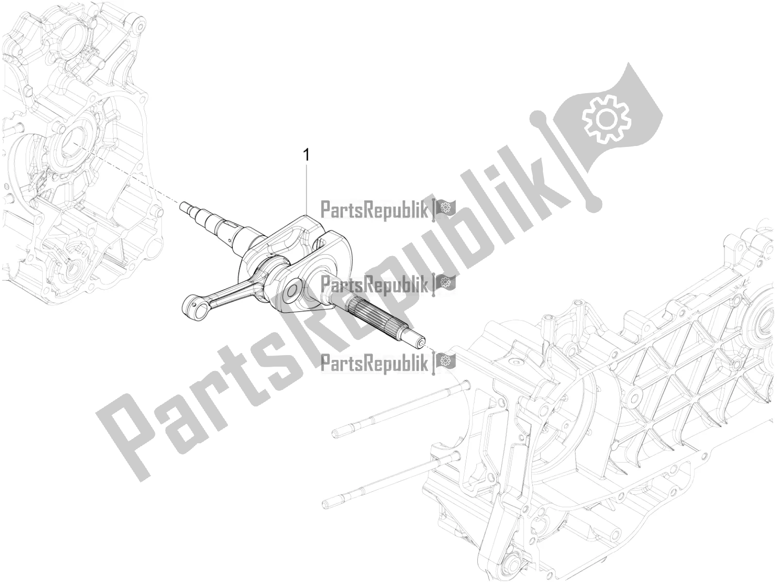 Tutte le parti per il Albero A Gomiti del Vespa 946 125 ABS CD 2021