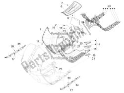 Central cover - Footrests