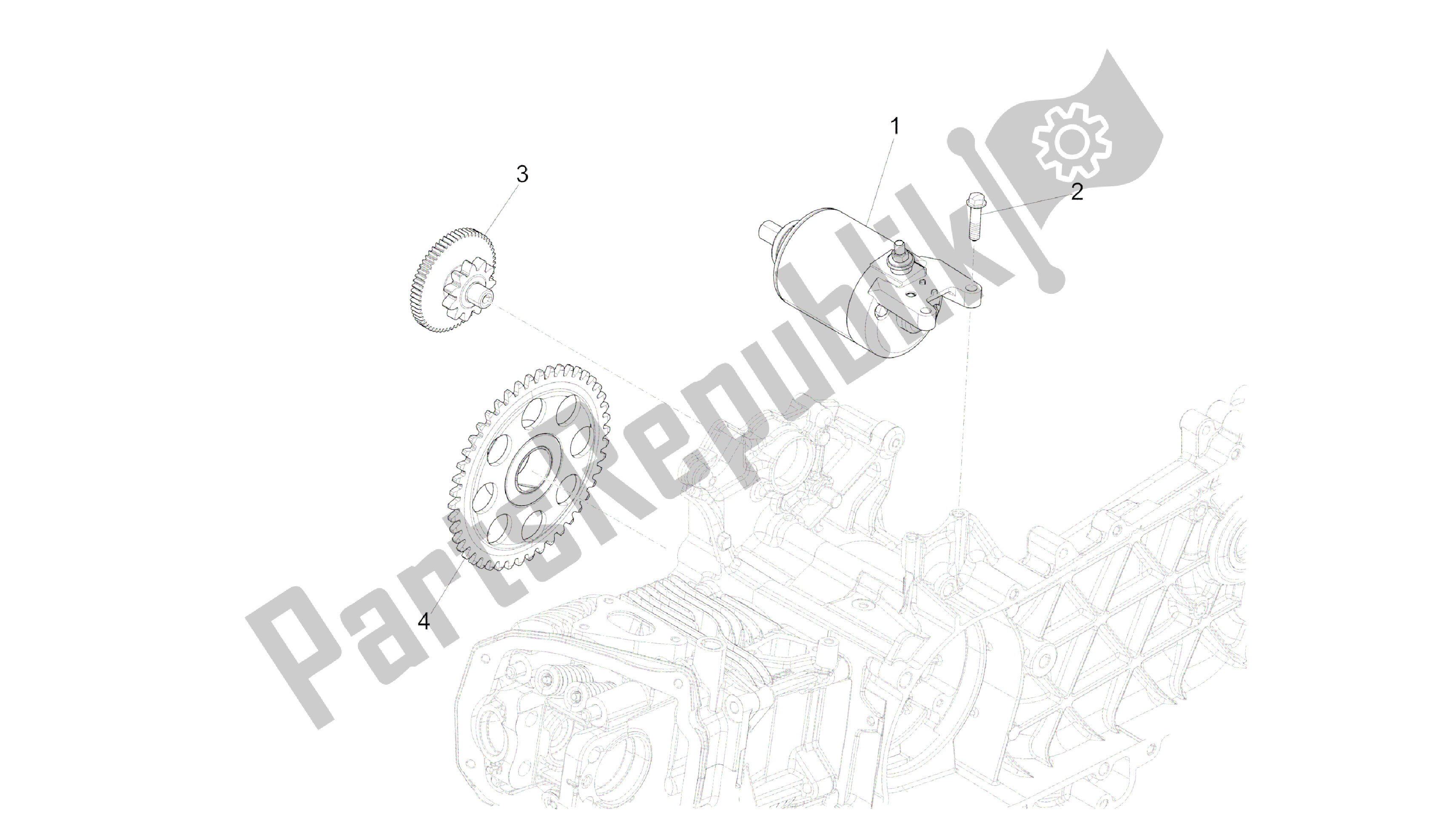 All parts for the Stater - Electric Starter of the Vespa 946 150 2013 - 2014