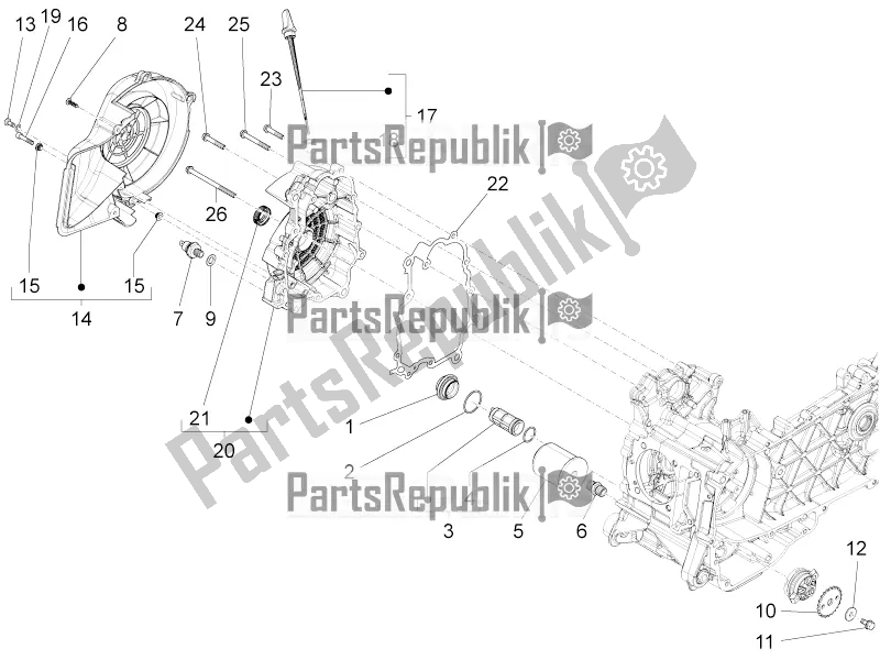 Wszystkie części do Os? Ona Iskrownika Ko? A Zamachowego - Filtr Oleju Vespa 946 150 ABS CD Apac 2021