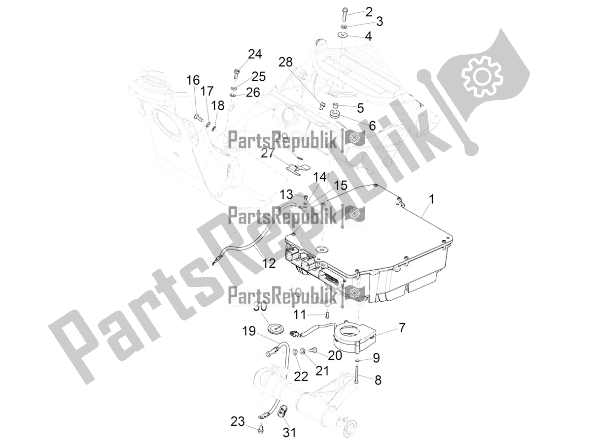 Toutes les pièces pour le Composants Du Système électrique du Vespa Elettrica 25 KM/H 0 2019