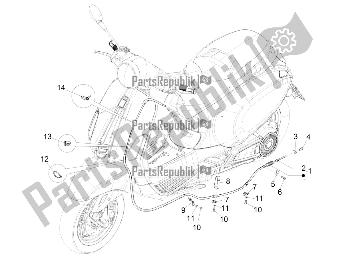 Toutes les pièces pour le Transmissions du Vespa Elettrica 25 KM/H 0 2019