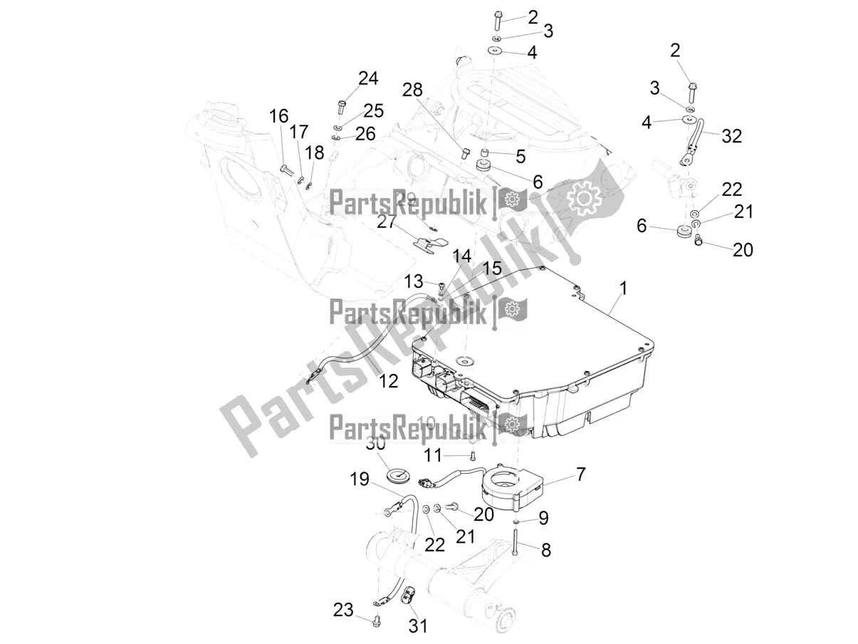 Tutte le parti per il Componenti Del Sistema Elettrico del Vespa Elettrica 25 KM/H 2022