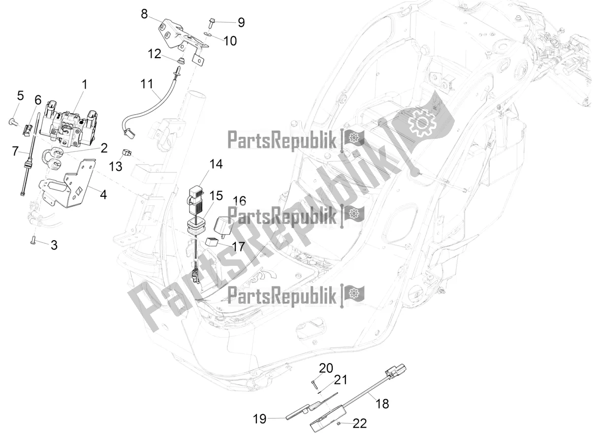 All parts for the Voltage Regulators - Electronic Control Units (ecu) - H. T. Coil of the Vespa Elettrica 45 KM/H 2022