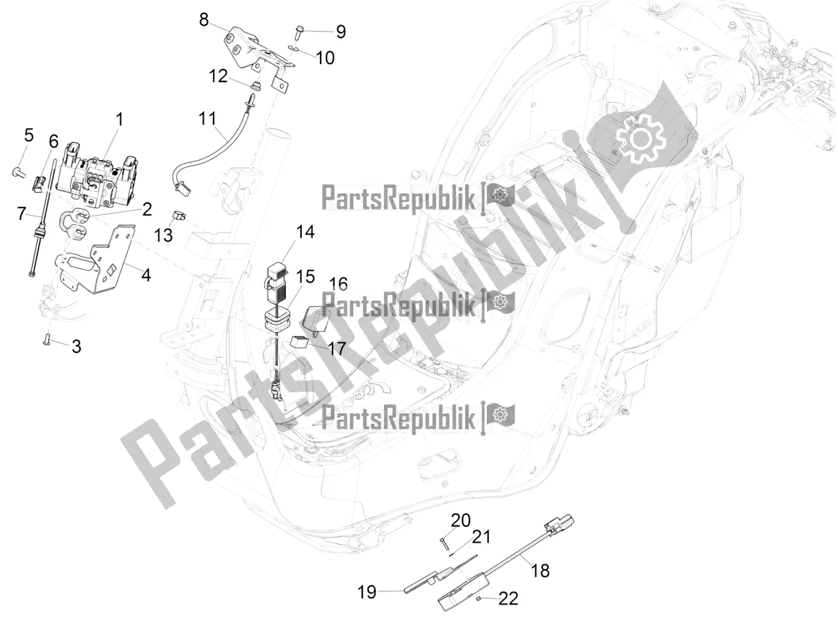 Toutes les pièces pour le Régulateurs De Tension - Unités De Commande électronique (ecu) - H. T. Bobine du Vespa Elettrica 70 KM/H Italia 2022