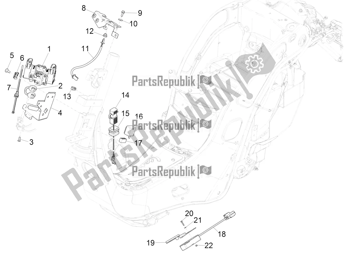 All parts for the Voltage Regulators - Electronic Control Units (ecu) - H. T. Coil of the Vespa Elettrica Motociclo 70 KM/H USA 2020