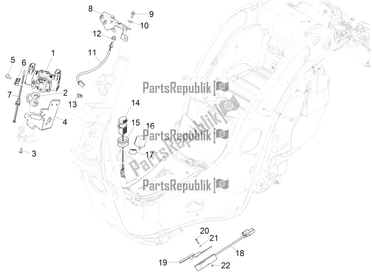 Toutes les pièces pour le Régulateurs De Tension - Unités De Commande électronique (ecu) - H. T. Bobine du Vespa Elettrica Motociclo 70 KM/H USA 2022