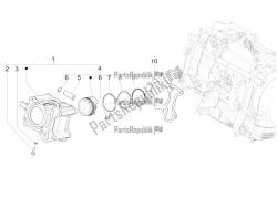 Cylinder-piston-wrist pin unit