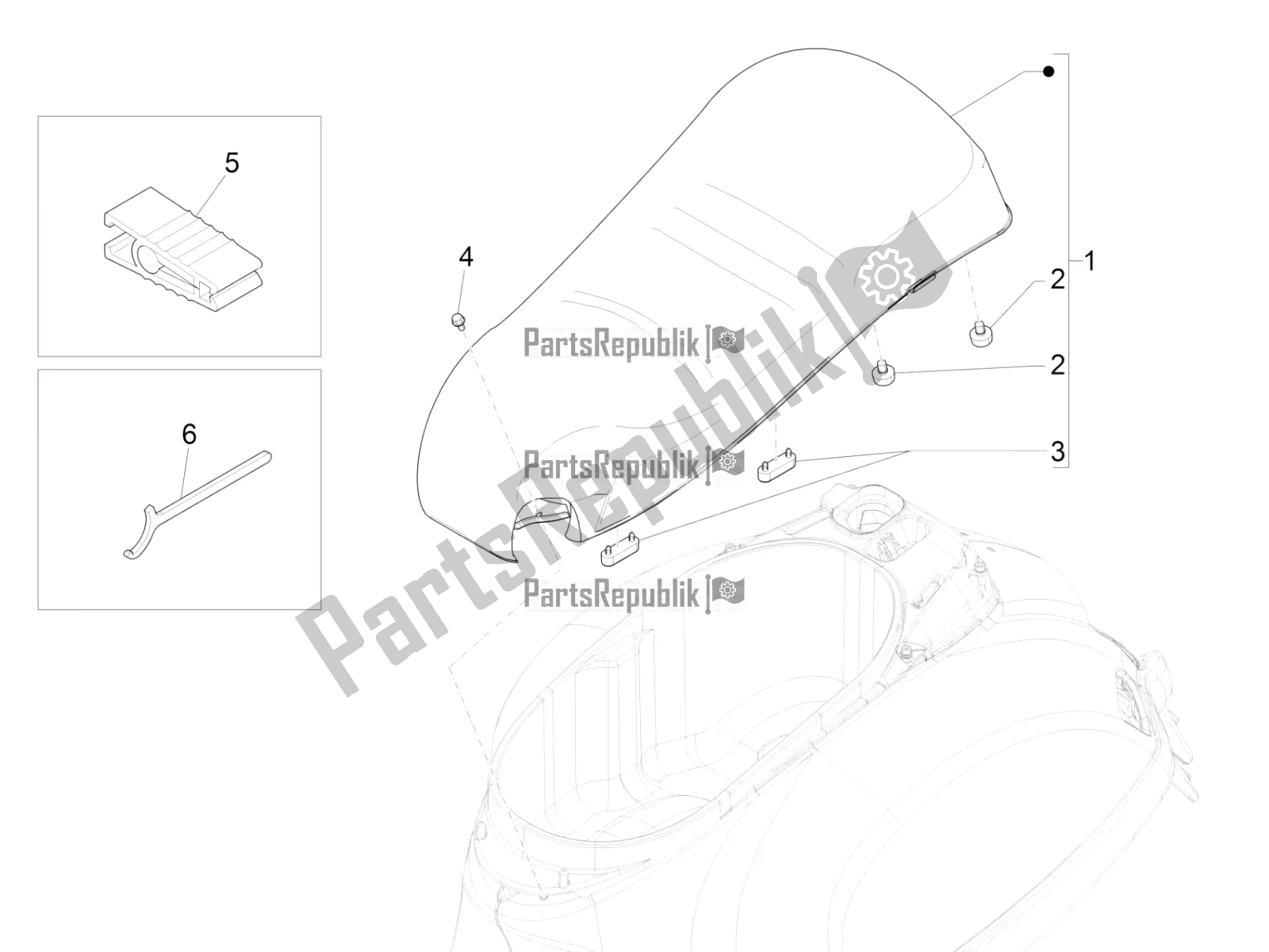 All parts for the Saddle/seats of the Vespa GTS 125 ABS 2019