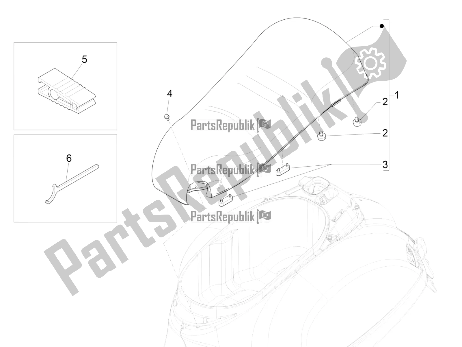 Todas las partes para Silla De Montar / Asientos de Vespa GTS 125 ABS 2022