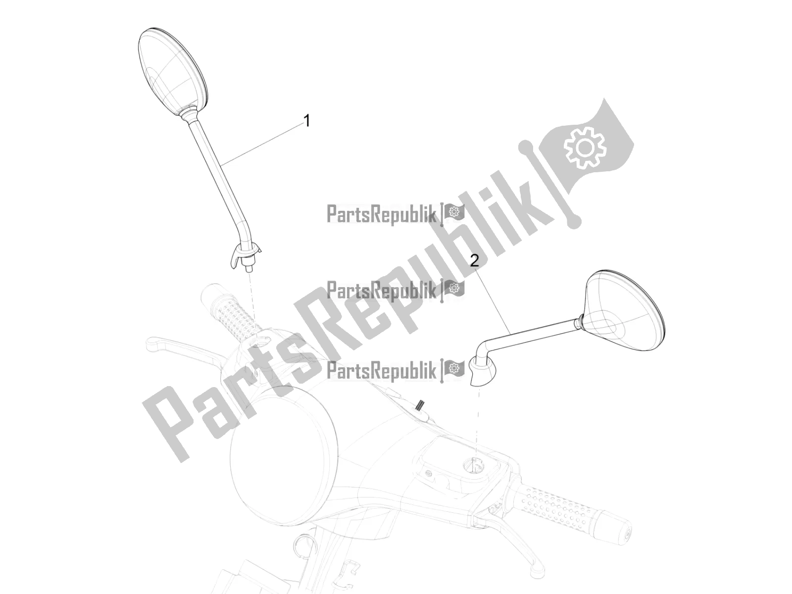 Todas las partes para Espejo / S De Conducción de Vespa GTS 125 /GTS Super 0 2016