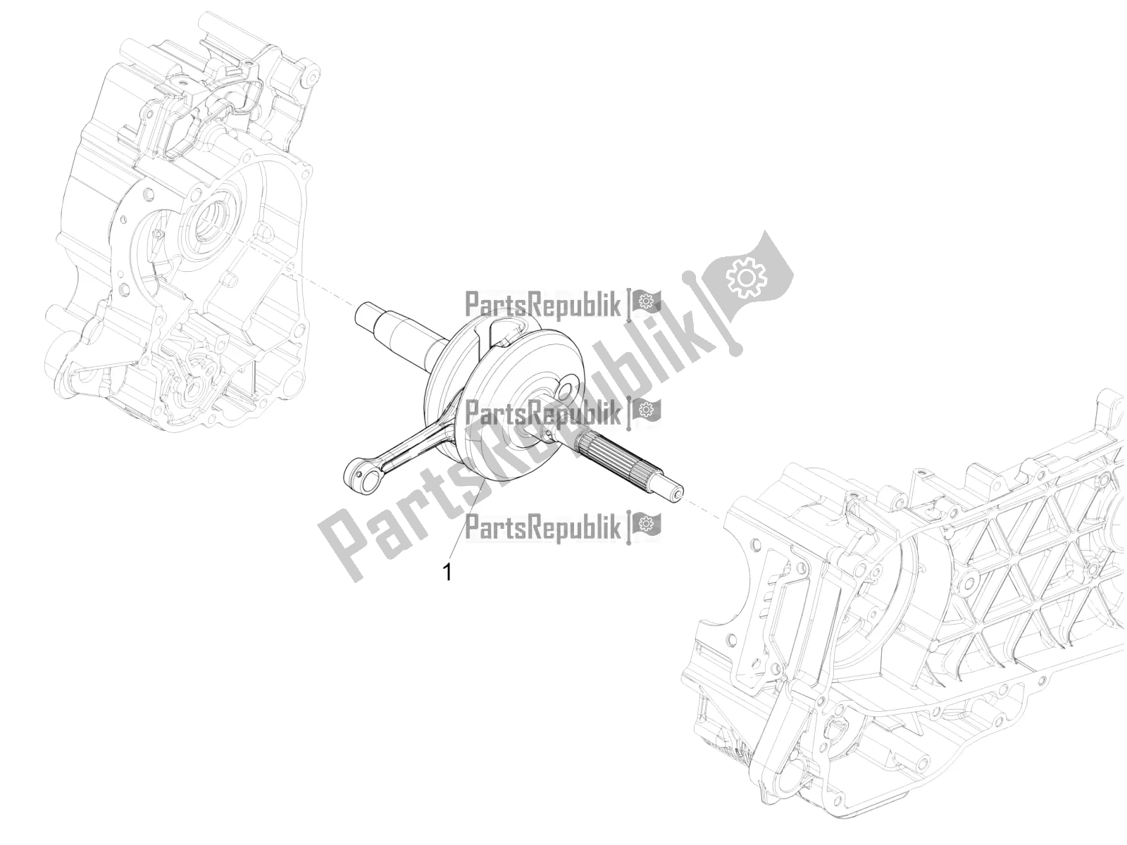 Toutes les pièces pour le Vilebrequin du Vespa GTS 125 Super ABS 2019