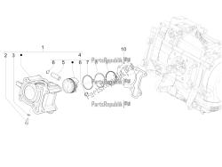 unité cylindre-piston-axe de poignet