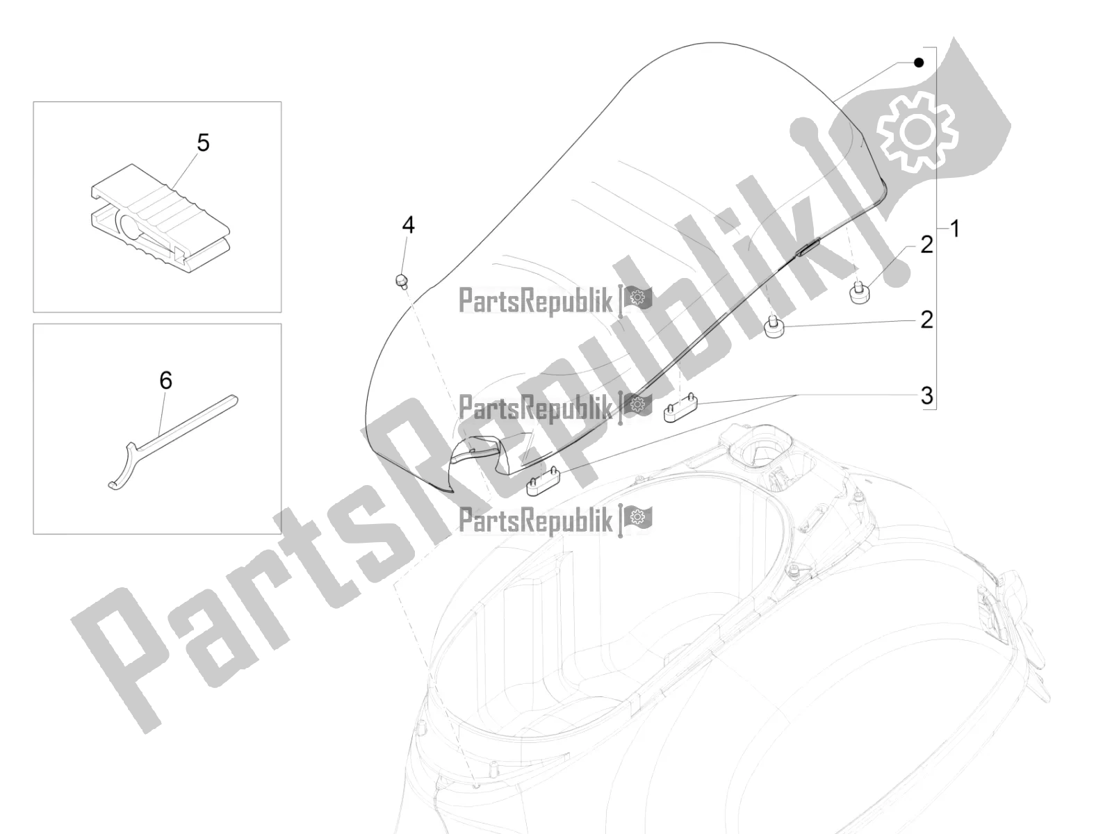 Todas as partes de Sela / Assentos do Vespa GTS 125 Super ABS 2022