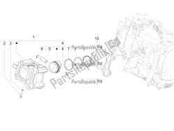 Cylinder-piston-wrist pin unit