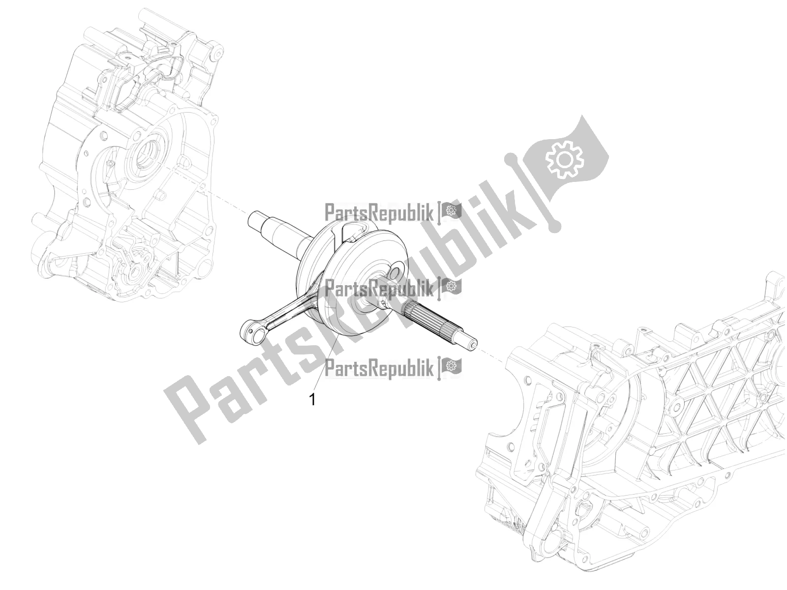 Toutes les pièces pour le Vilebrequin du Vespa GTS 125 Super ABS Iget Apac 2018