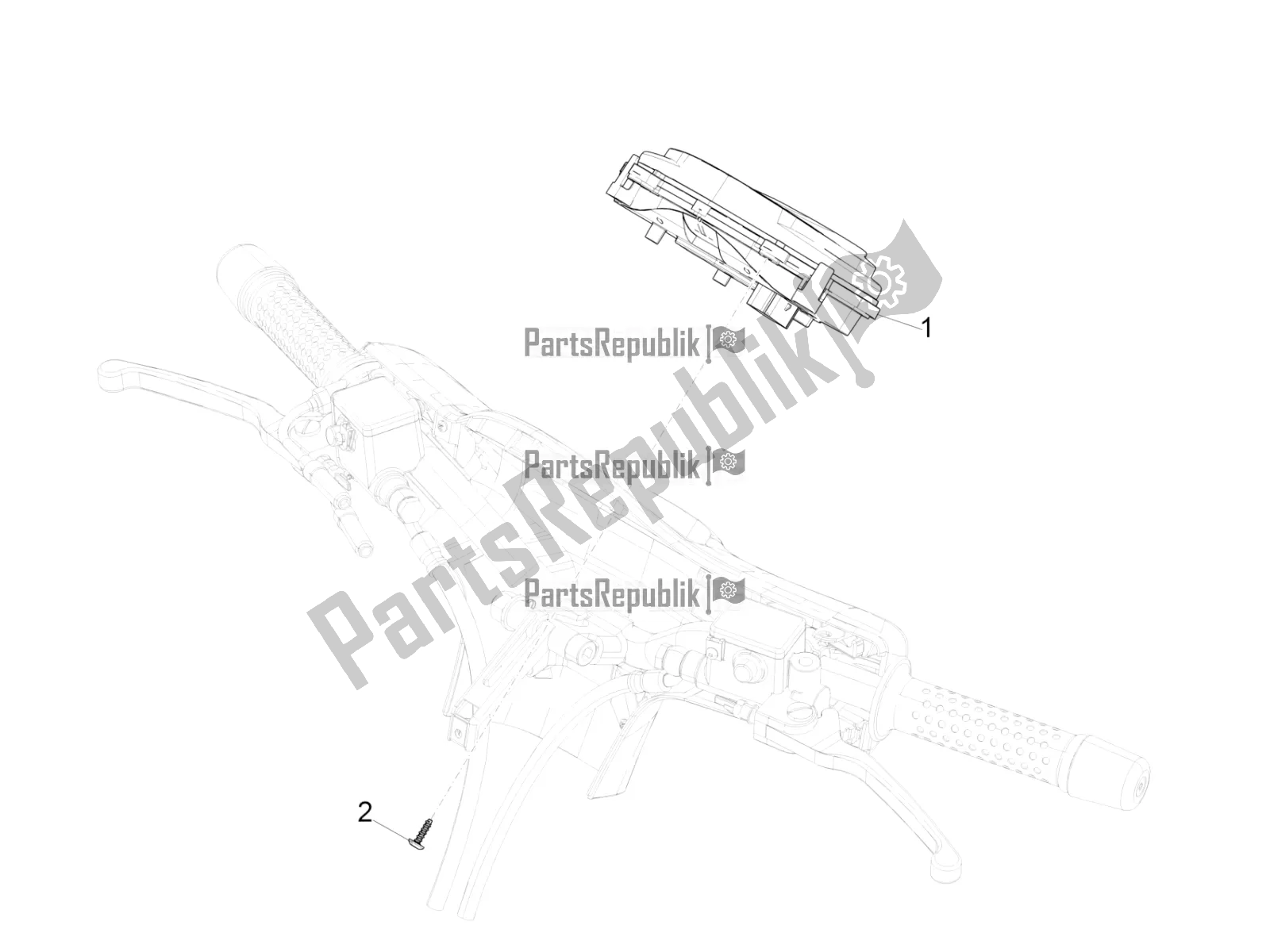 Wszystkie części do Kombinacja Mierników - Cruscotto Vespa GTS 125 Super ABS Iget Apac 2018