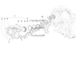 Cylinder-piston-wrist pin unit